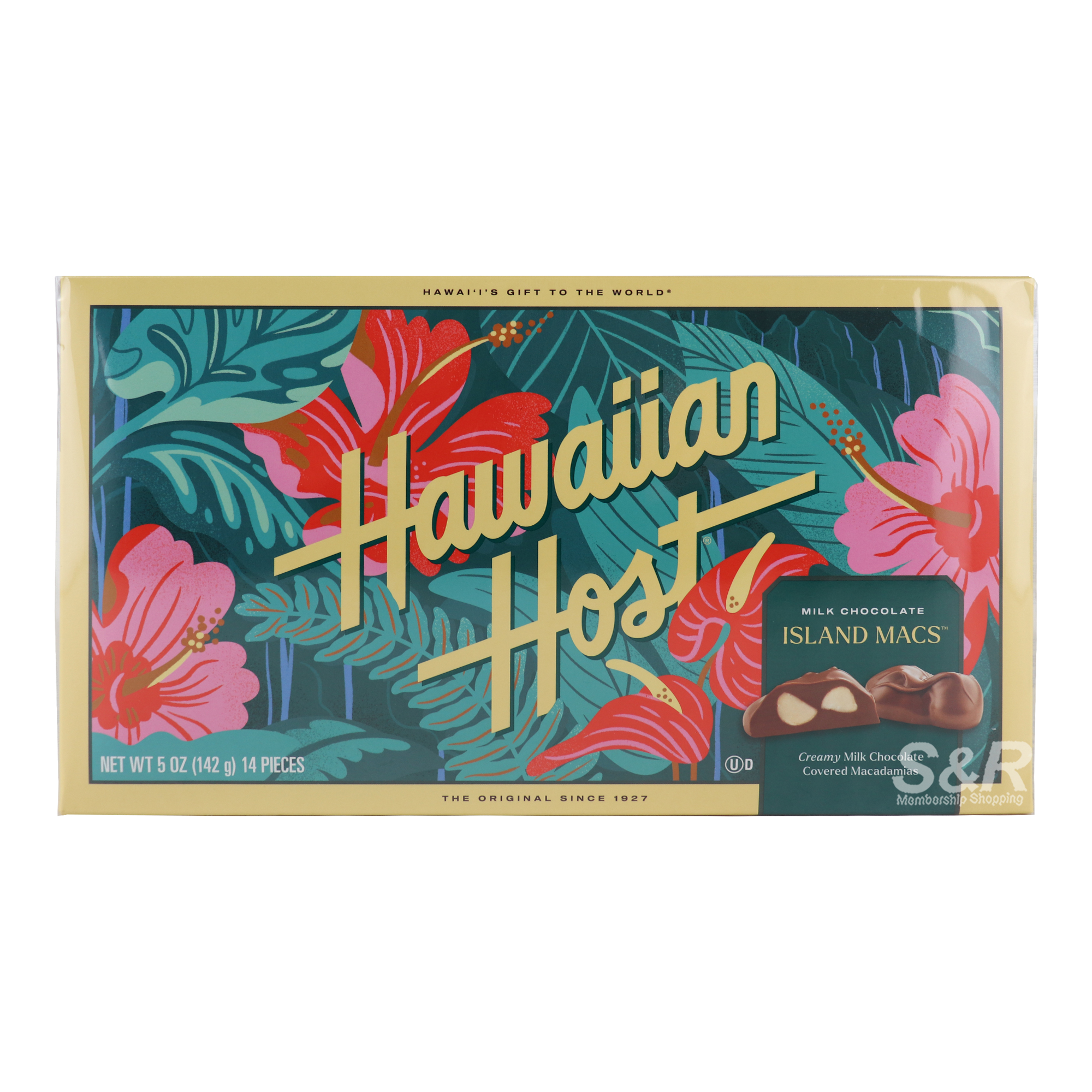 Hawaiian Host Island Macs Milk Chocolate 14pcs